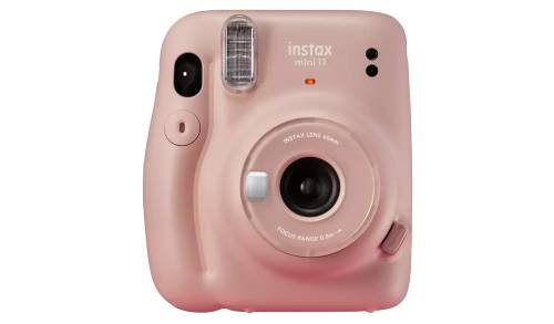 Fujifilm Instax Mini 11 Instant Camera Blush Pink + Custom Case + Fuji  Instax Film Value Pack (50 Sheets) Flamingo Designer Photo Album for Photos